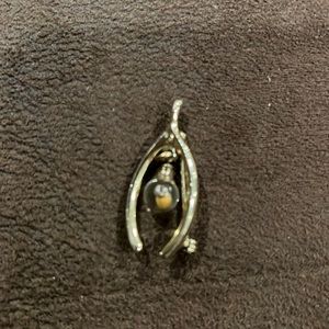 Vintage wishbone pin.